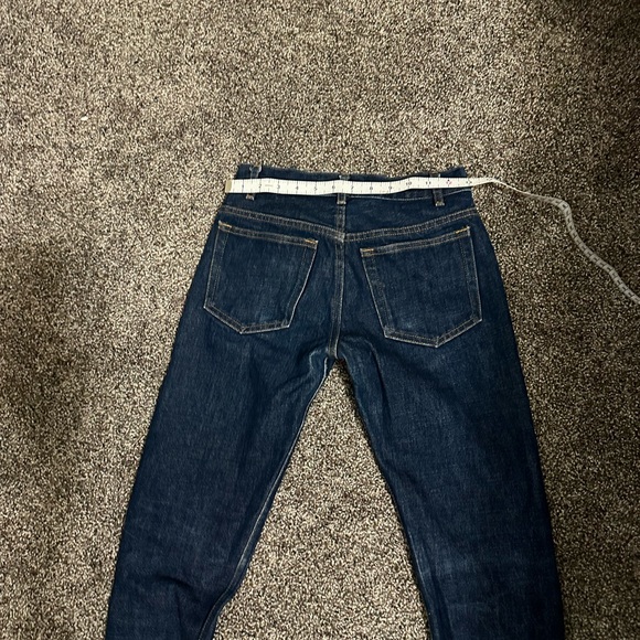 A.P.C. Dark Blue Skinny Selvedge Petit Standard  Jeans in a size 25 (Unisex) - Picture 4 of 7